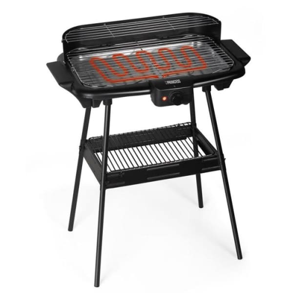 Barbecue électrique PRINCESS sur Pied 2000W Noir (112247) Barbecue électrique PRINCESS sur Pied 2000W Noir (112247)